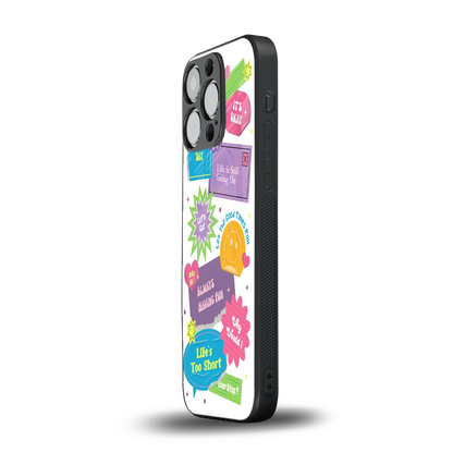 Lesss Go iphone 15 pro mobile cover | shockproof glass phone case