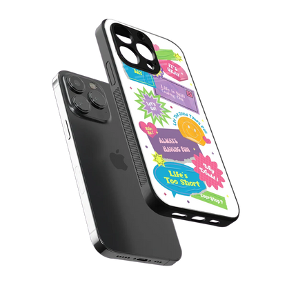 Lesss Go sleek iphone 16 pro max cover with tempered glass back and TPU edges