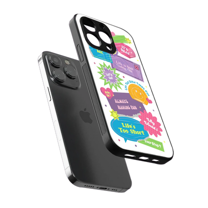 Lesss Go iphone x mobile cover | shockproof glass phone case