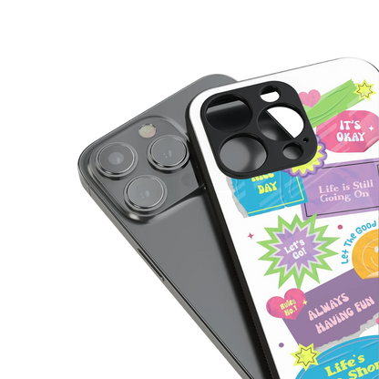 Lesss Go stylish phone case for iphone x | glossy glass and slim fit