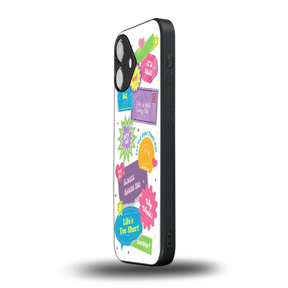 Lesss Go iPhone 16 mobile cover | shockproof glass phone case