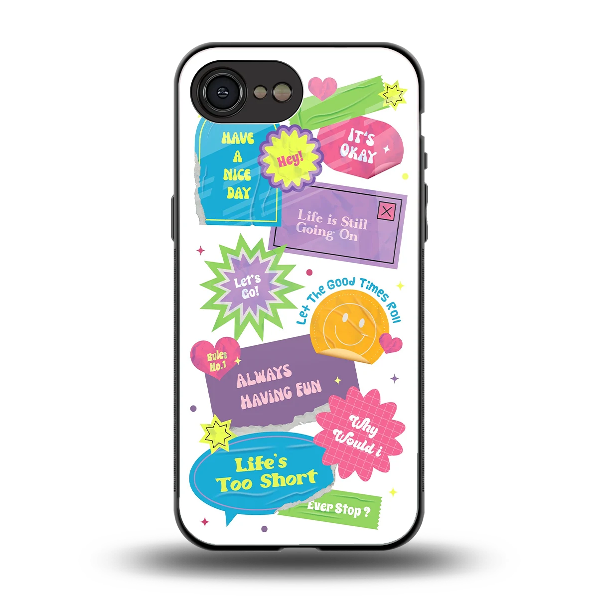 Lesss Go back phone cover | glass case for iphone 16e