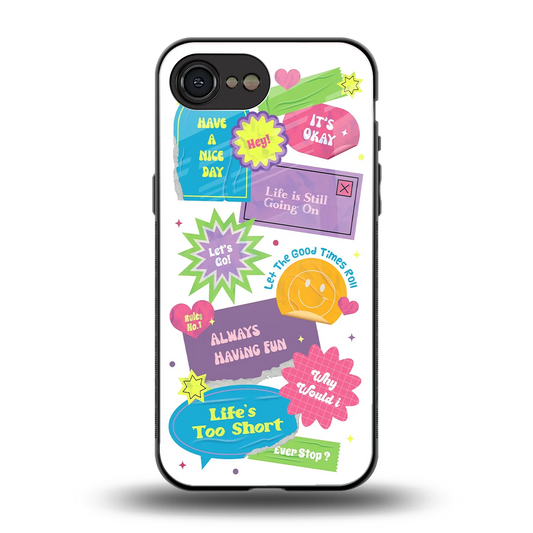 Lesss Go back phone cover | glass case for iphone 17e