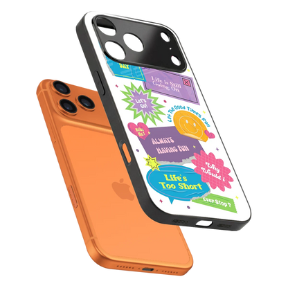 Lesss Go sleek iphone 17 pro cover with tempered glass back and TPU edges