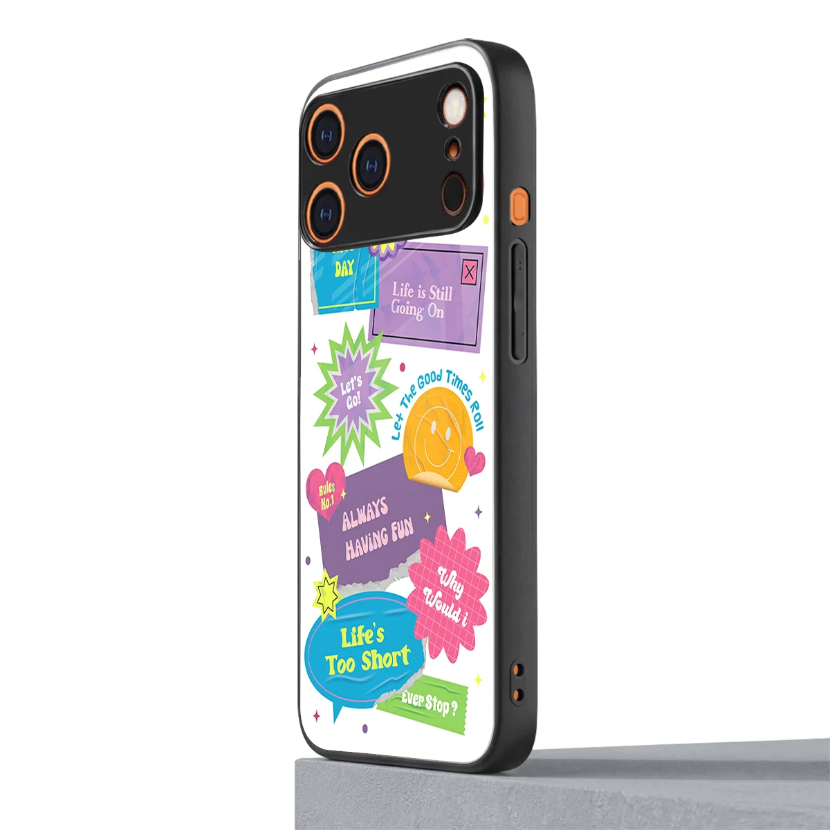 Lesss Go iphone 17 pro mobile cover | shockproof glass phone case