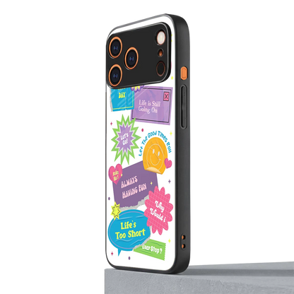 Lesss Go iphone 17 pro mobile cover | shockproof glass phone case