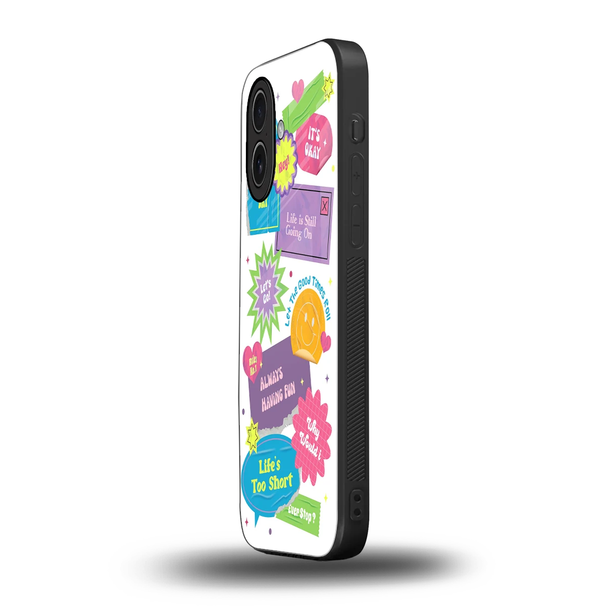 Lesss Go iphone 17 mobile cover | shockproof glass phone case