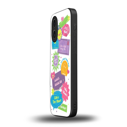 Lesss Go iphone 17 mobile cover | shockproof glass phone case