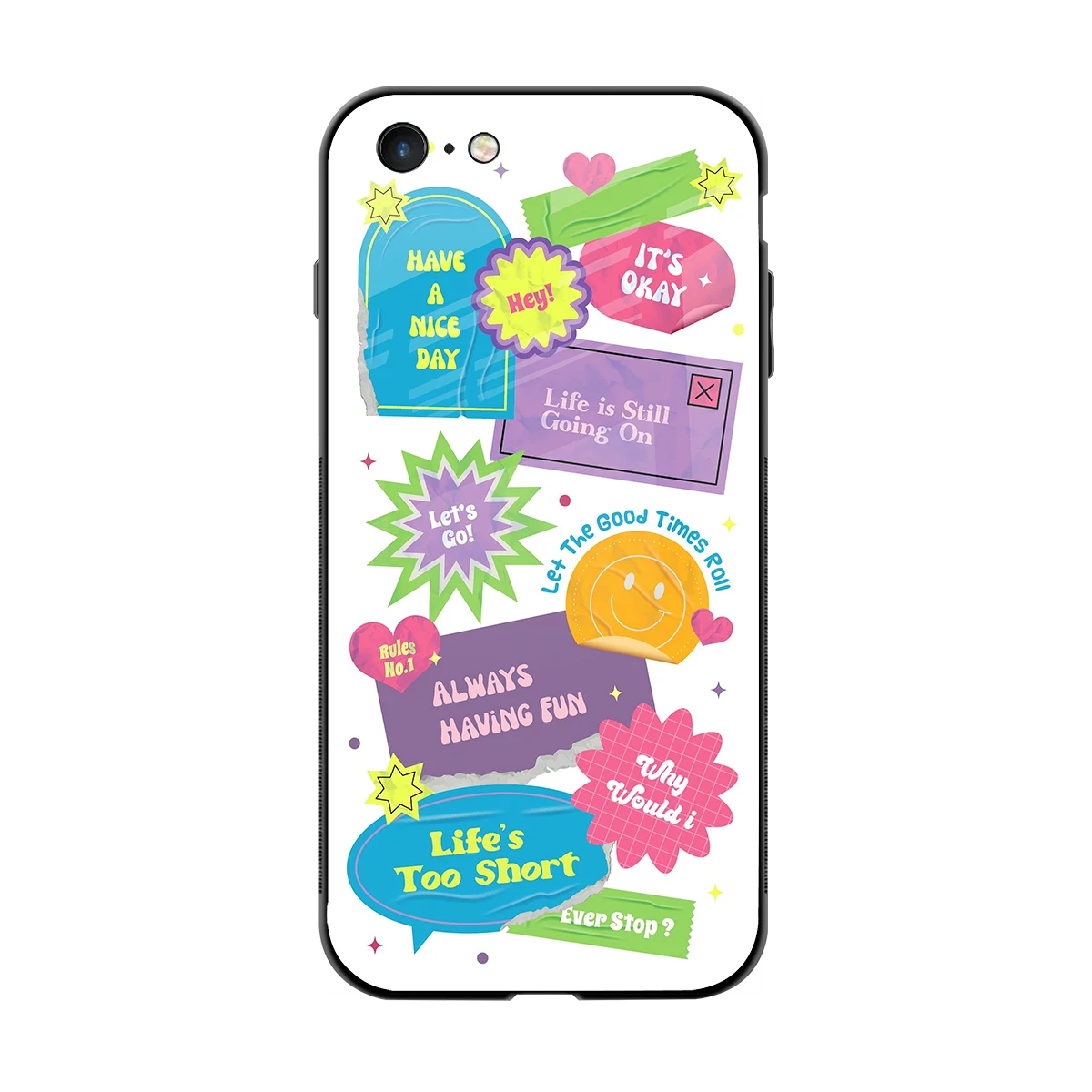 Lesss Go back phone cover | glass case for iphone 6s