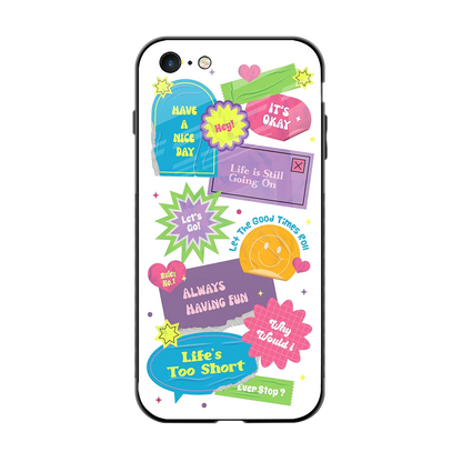 Lesss Go back phone cover | glass case for iphone 6s