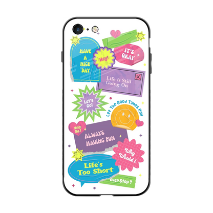 Lesss Go back phone cover | glass case for iphone 7