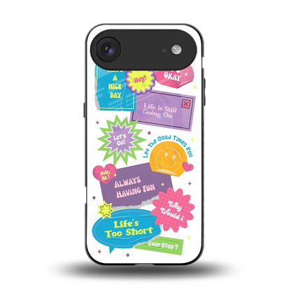 Lesss Go back phone cover | glass case for iphone air