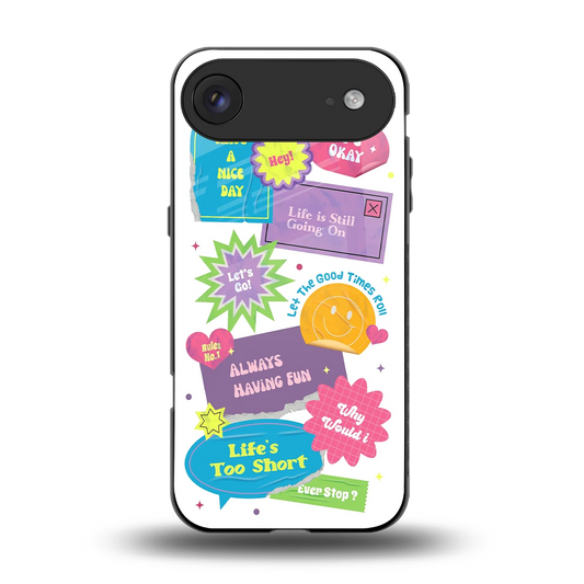 Lesss Go back phone cover | glass case for iphone air