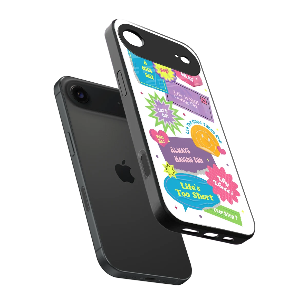 Lesss Go sleek iphone air cover with tempered glass back and TPU edges