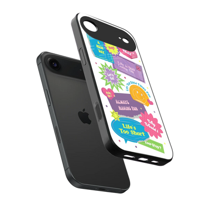 Lesss Go sleek iphone air cover with tempered glass back and TPU edges