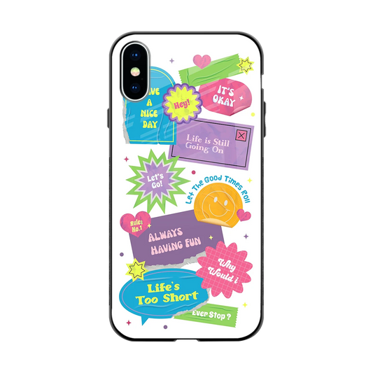 Lesss Go back phone cover | glass case for iphone x