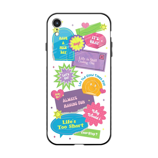 Lesss Go back phone cover | glass case for iphone xr