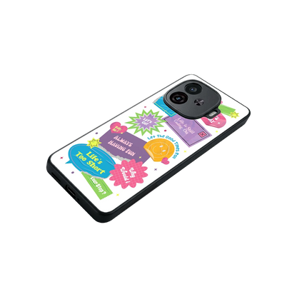 Lesss Go stylish phone case for iqoo neo 10r 5g | glossy glass and slim fit
