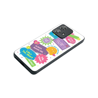 Lesss Go stylish phone case for motorola edge 40 neo 5g | glossy glass and slim fit