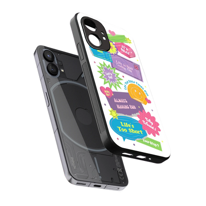 Lesss Go sleek nothing phone 1 cover with tempered glass back and TPU edges