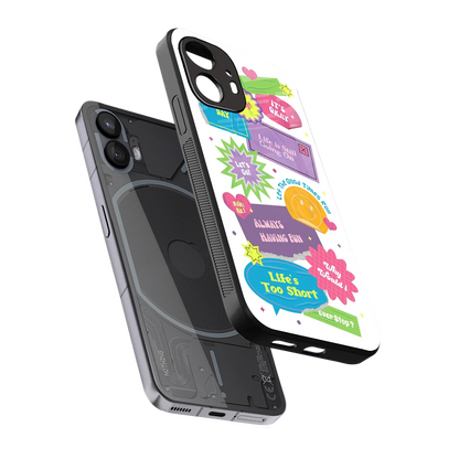 Lesss Go sleek nothing phone 2 cover with tempered glass back and TPU edges