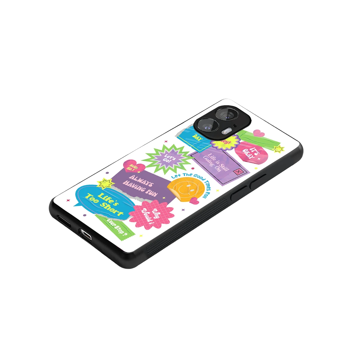 Lesss Go stylish phone case for nothing phone 2 | glossy glass and slim fit