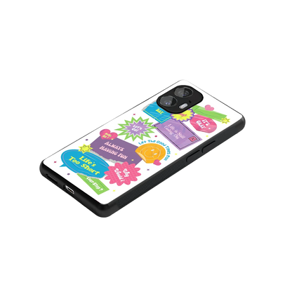 Lesss Go stylish phone case for nothing phone 2 | glossy glass and slim fit