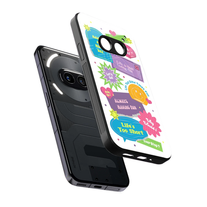 Lesss Go sleek nothing phone 2a cover with tempered glass back and TPU edges
