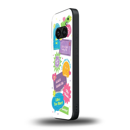 Lesss Go nothing phone 2a mobile cover | shockproof glass phone case