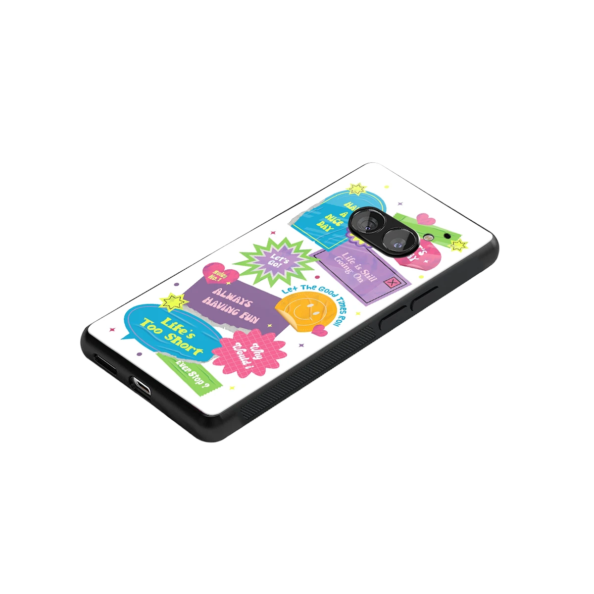 Lesss Go stylish phone case for nothing phone 2a plus | glossy glass and slim fit