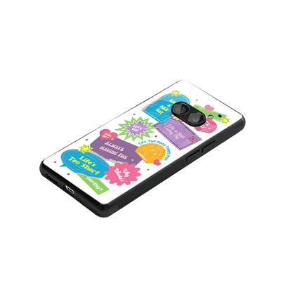 Lesss Go stylish phone case for nothing phone 2a plus | glossy glass and slim fit