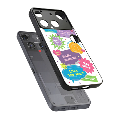 Lesss Go sleek nothing phone 3 cover with tempered glass back and TPU edges