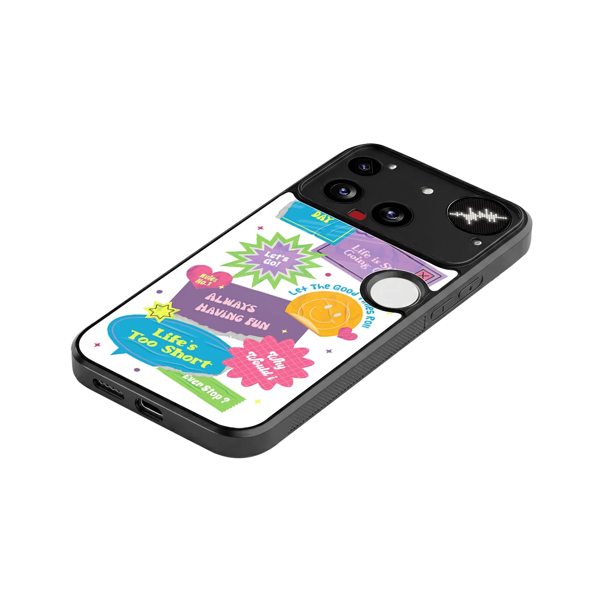 Lesss Go stylish phone case for nothing phone 3 | glossy glass and slim fit