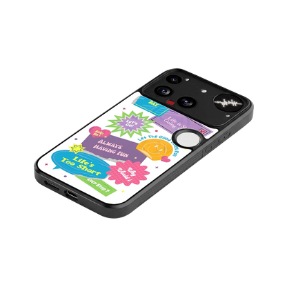 Lesss Go stylish phone case for nothing phone 3 | glossy glass and slim fit