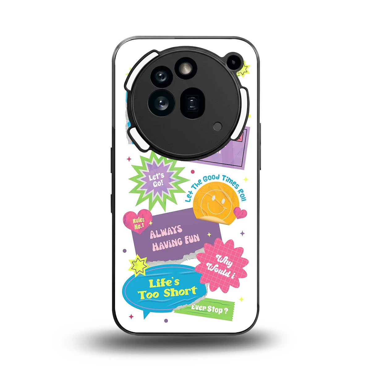 Lesss Go back phone cover | glass case for nothing phone 3a pro