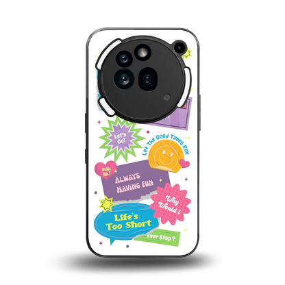 Lesss Go back phone cover | glass case for nothing phone 3a pro