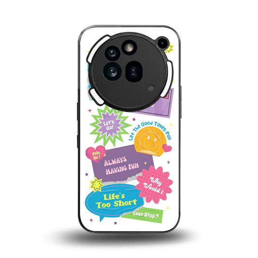 Lesss Go back phone cover | glass case for nothing phone 3a pro
