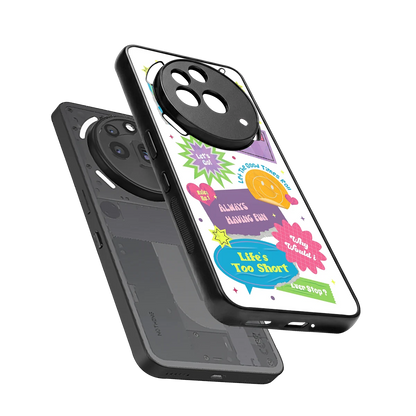 Lesss Go sleek nothing phone 3a pro cover with tempered glass back and TPU edges