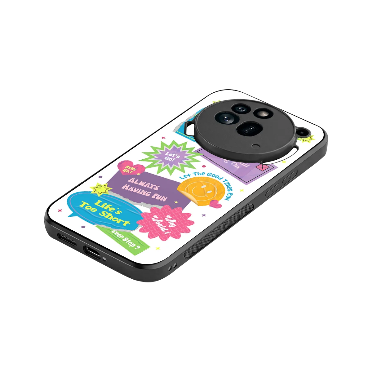 Lesss Go stylish phone case for nothing phone 3a pro | glossy glass and slim fit