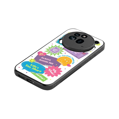 Lesss Go stylish phone case for nothing phone 3a pro | glossy glass and slim fit
