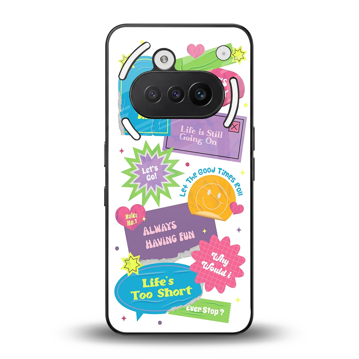 Lesss Go back phone cover | glass case for nothing phone 3a