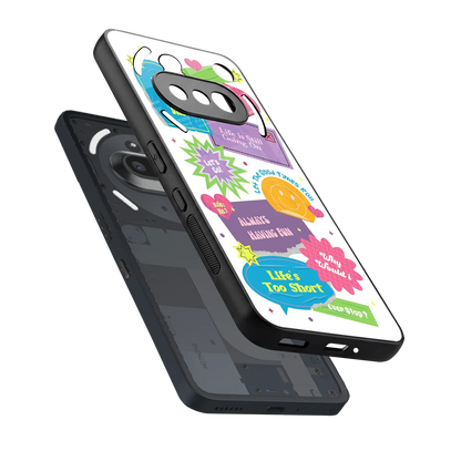 Lesss Go sleek nothing phone 3a cover with tempered glass back and TPU edges