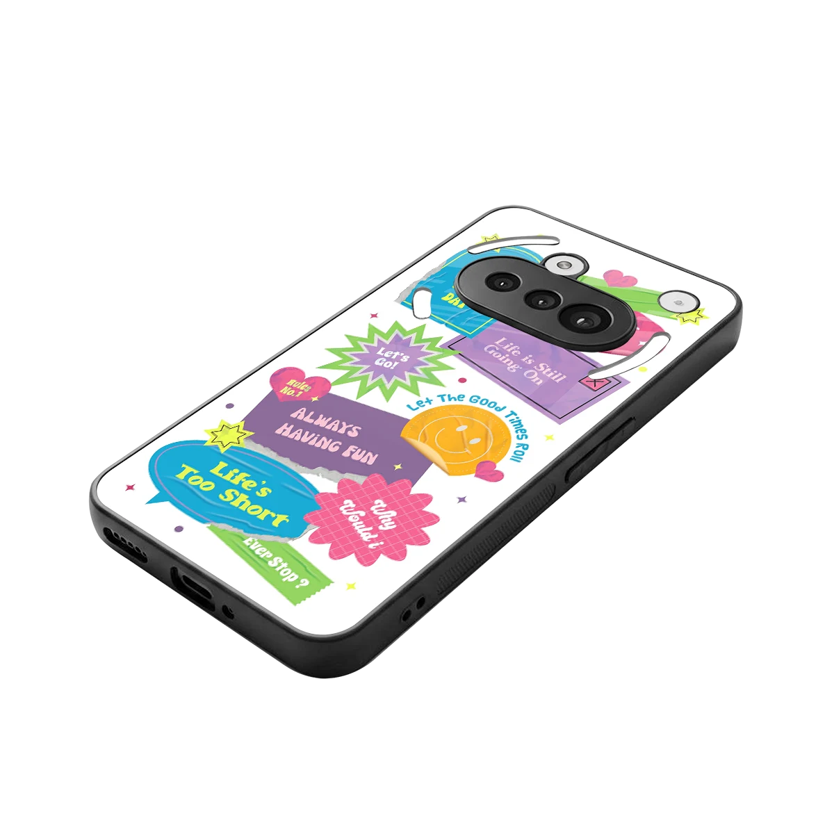Lesss Go stylish phone case for nothing phone 3a | glossy glass and slim fit