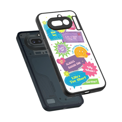 Lesss Go sleek nothing phone 4a cover with tempered glass back and TPU edges