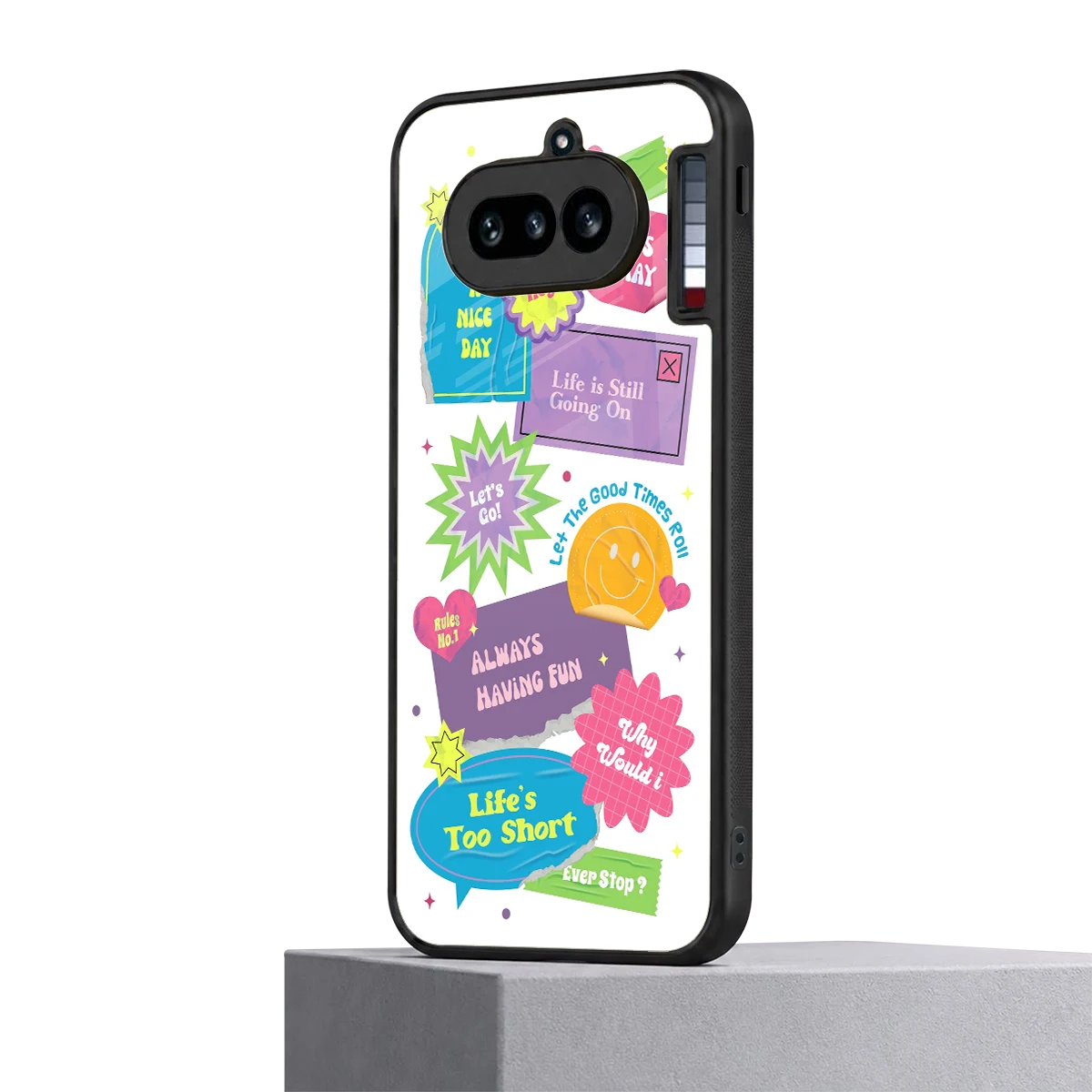 Lesss Go nothing phone 4a mobile cover | shockproof glass phone case