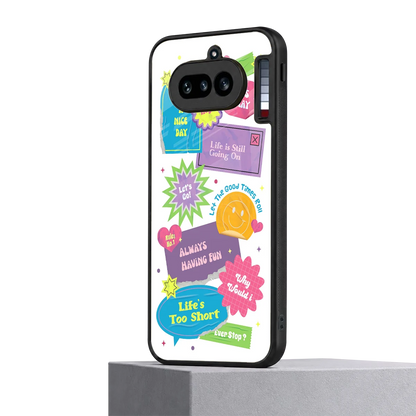 Lesss Go nothing phone 4a mobile cover | shockproof glass phone case