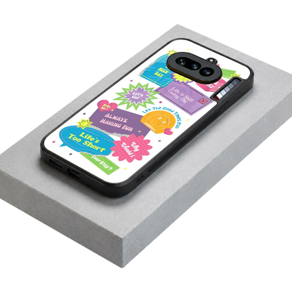 Lesss Go stylish phone case for nothing phone 4a | glossy glass and slim fit