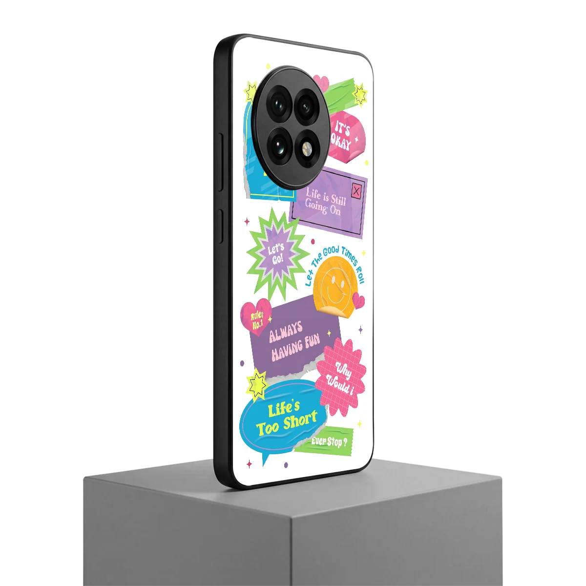 Lesss Go oneplus 13r mobile cover | shockproof glass phone case