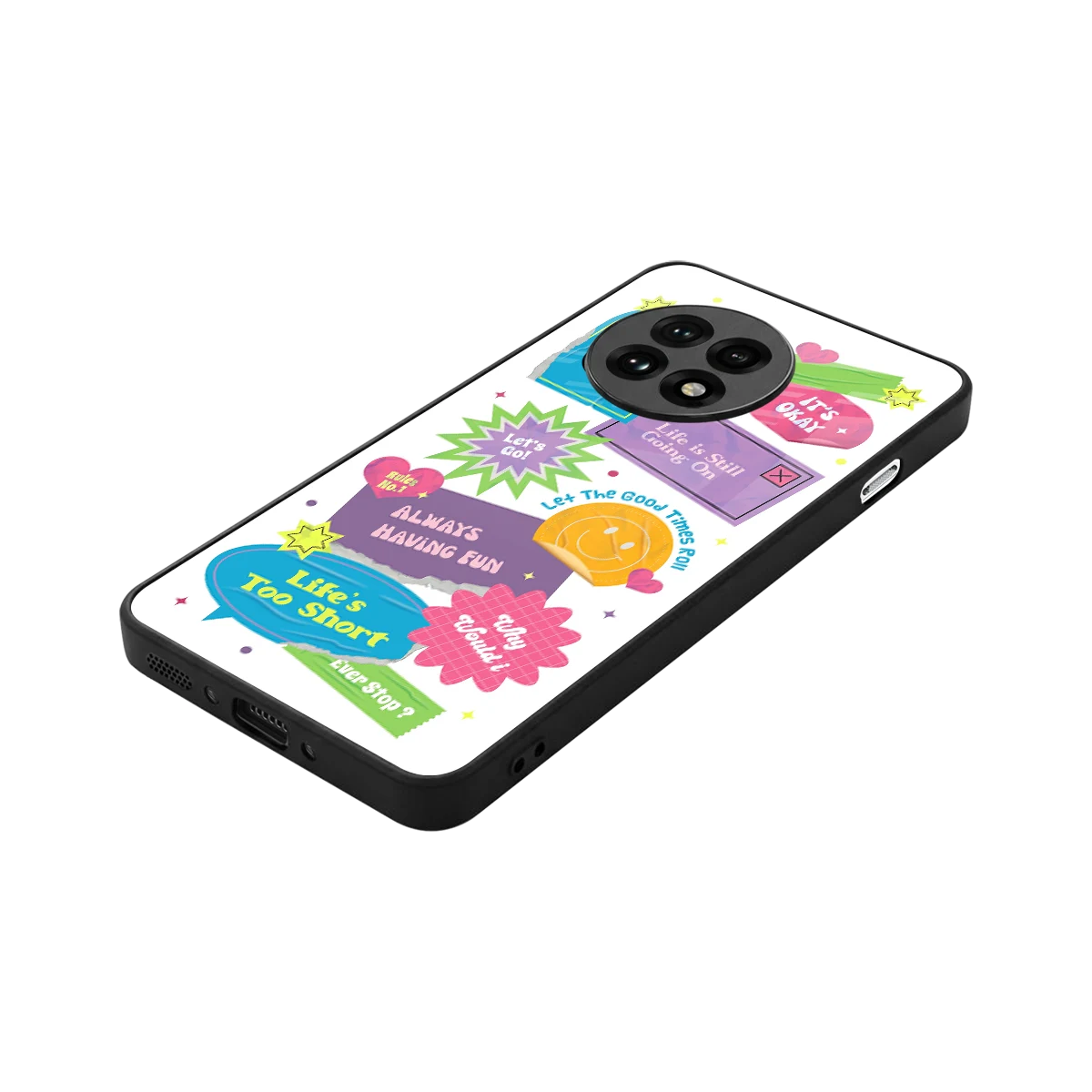 Lesss Go stylish phone case for oneplus 13r | glossy glass and slim fit