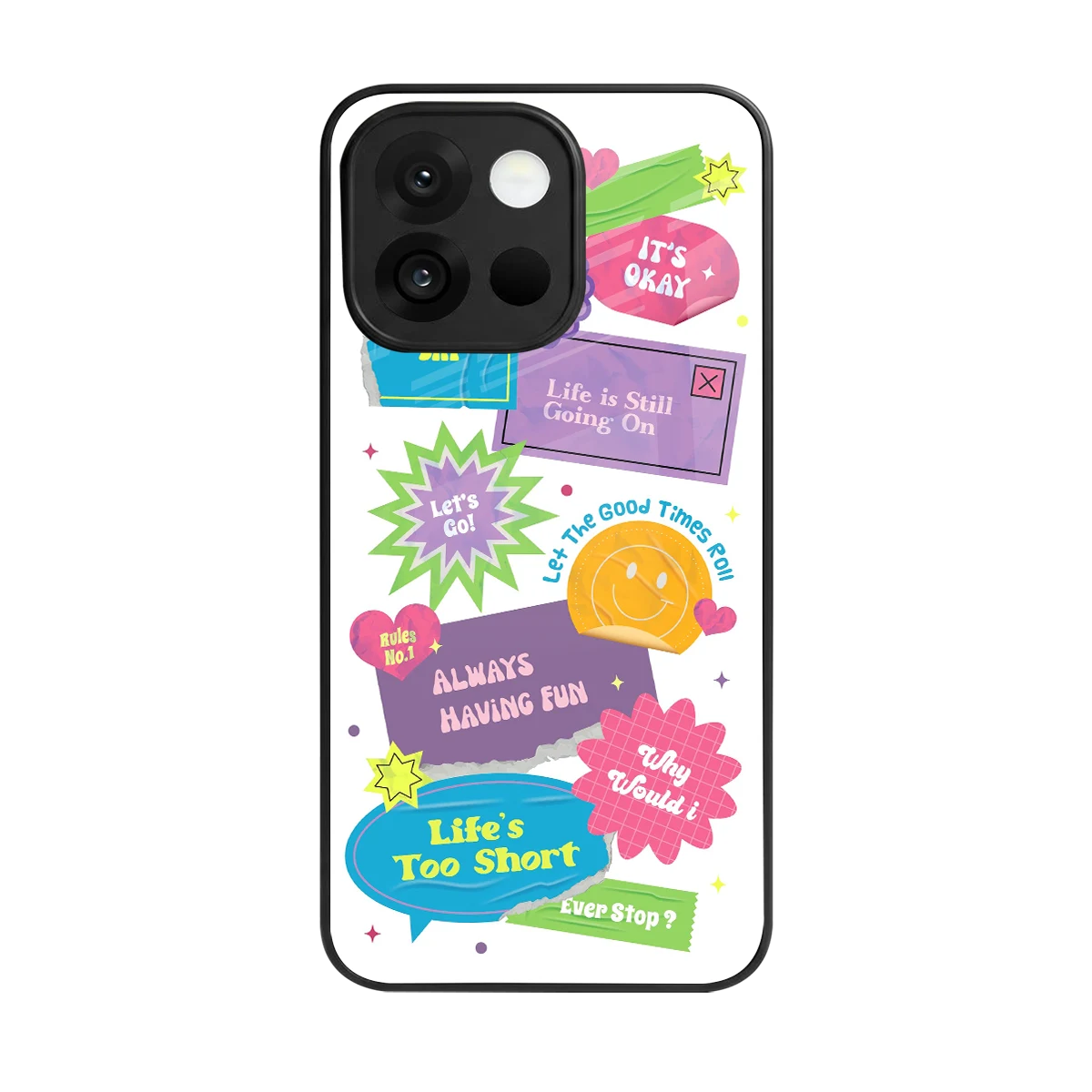 Lesss Go back phone cover | glass case for oneplus 13s
